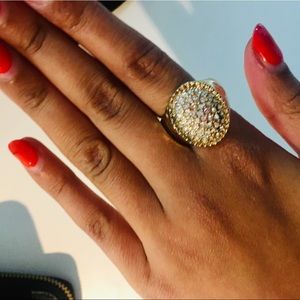 Vintage oval studded ring